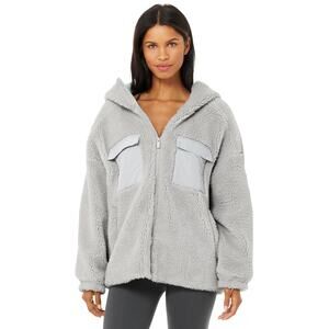 ALO Cargo Sherpa Jacket Dove Grey